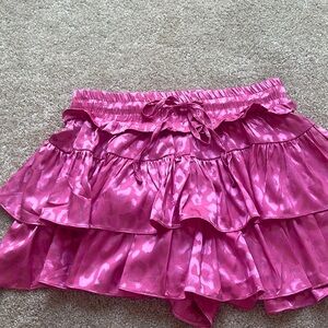 Day and moon satin skirt with shorts underneath size small